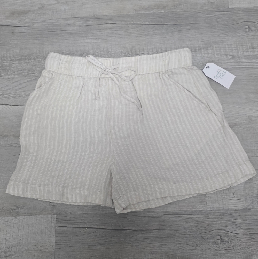NWT Women's Linen Blend Pull On Shorts - Picture 4 of 4